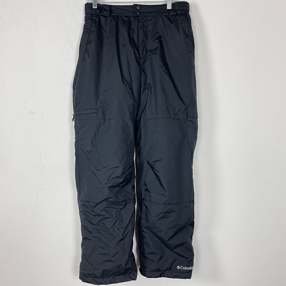 Columbia Pants Snow Gun Solid Black Winter Pull On Waterproof‎ Insulated Lined